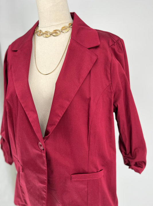 red jacket on mannequin