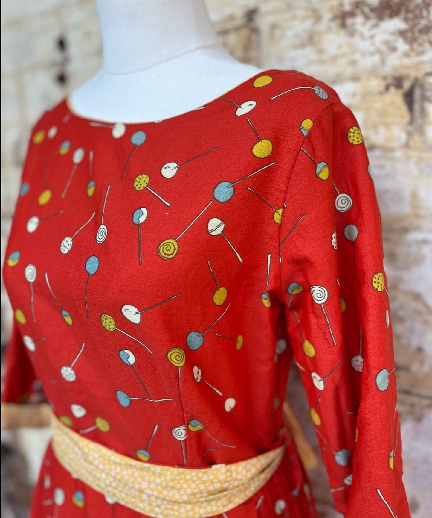 Poppy Red Dress Side View