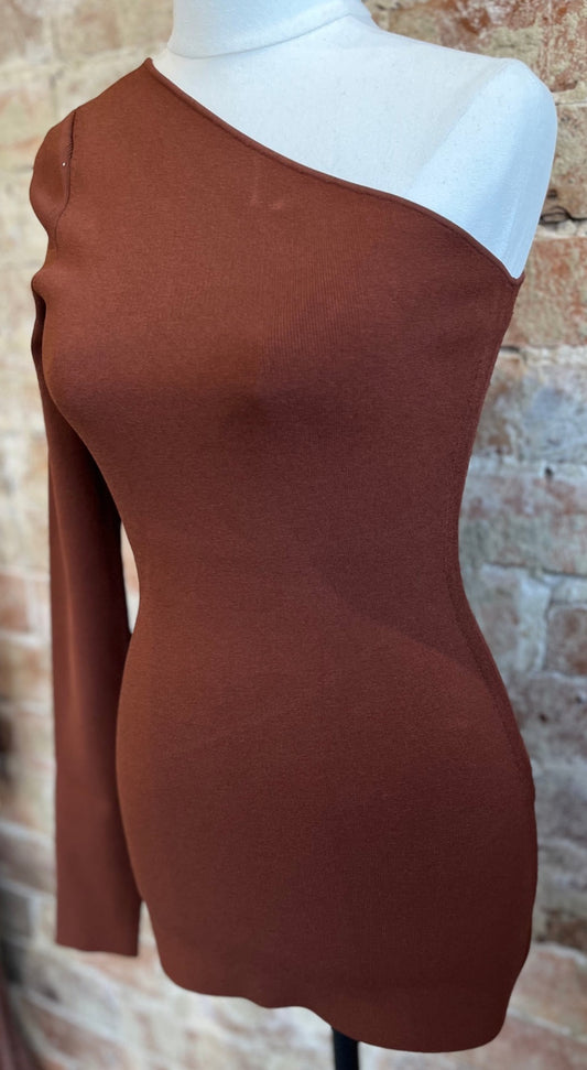 Victoria Beckham Single Sleeve Bodycon Top (size 0)