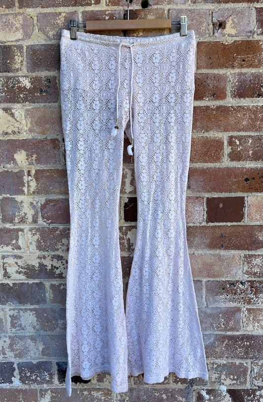 Spell Lace Flared Pants (Size 6)