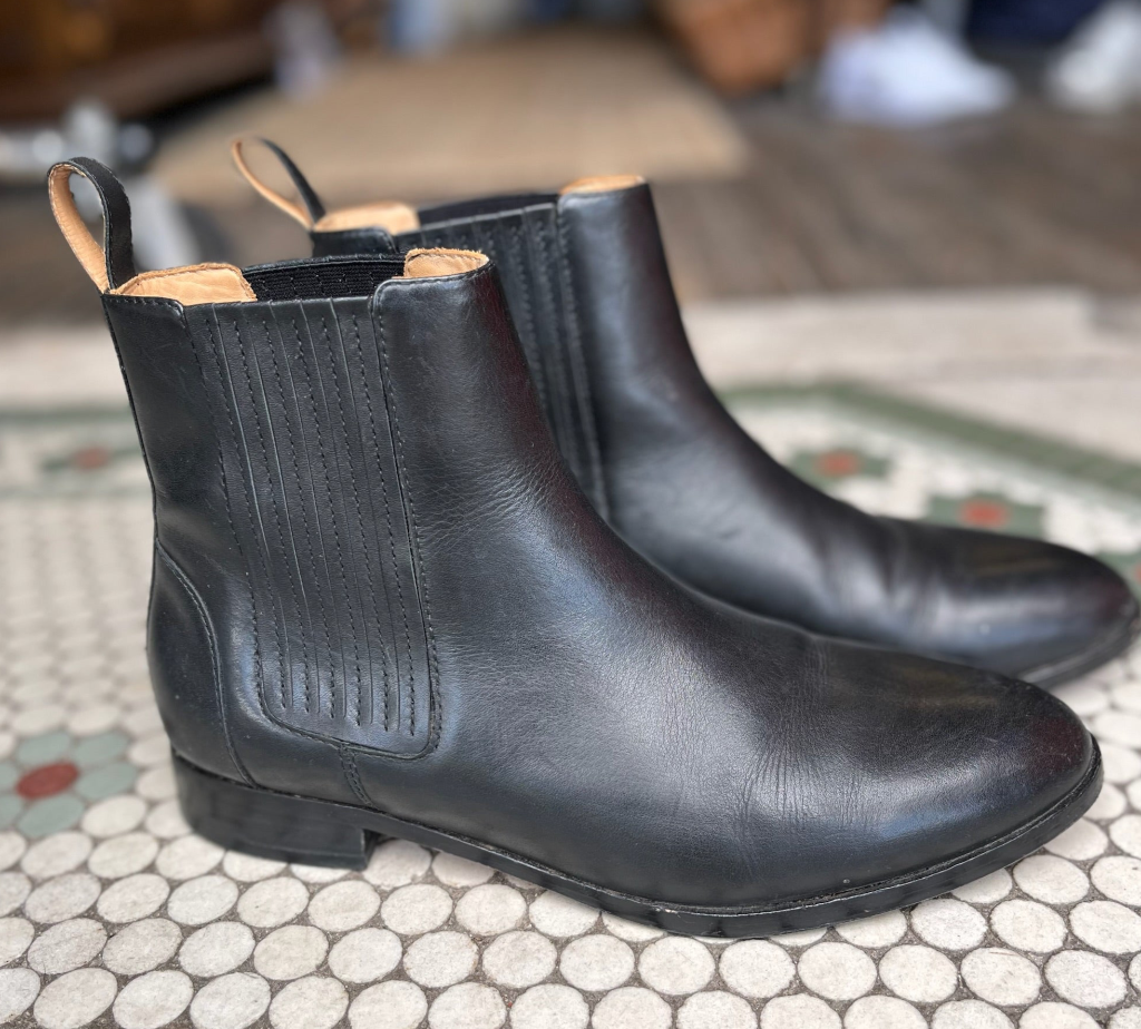 Bared Black Ankle Boots (size 39)