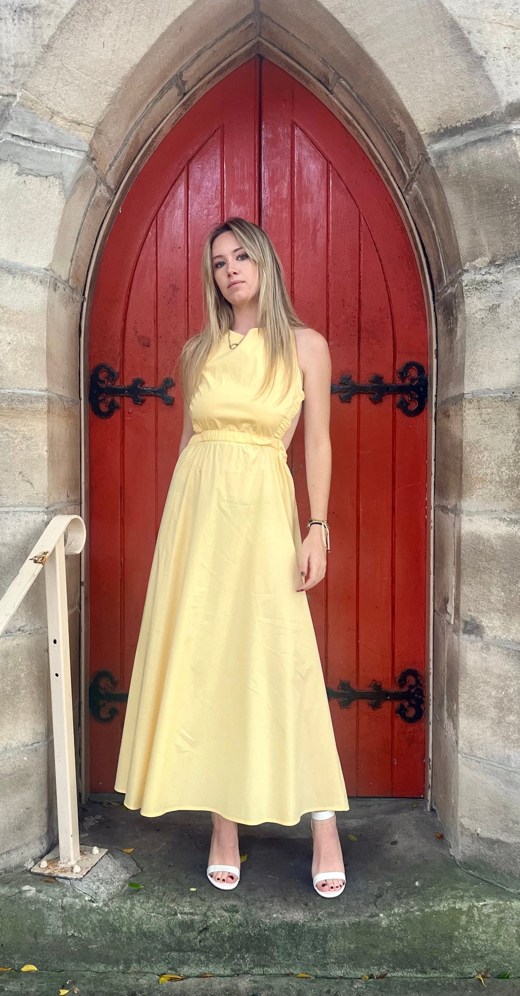 Blaze Noir Bari Dress in yellow