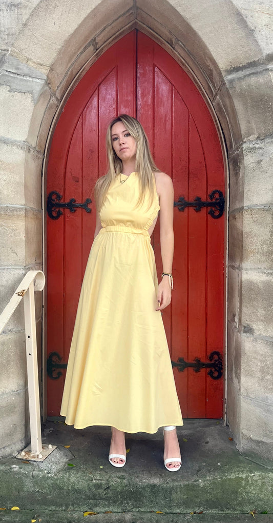 Blaze Noir Bari Dress in yellow