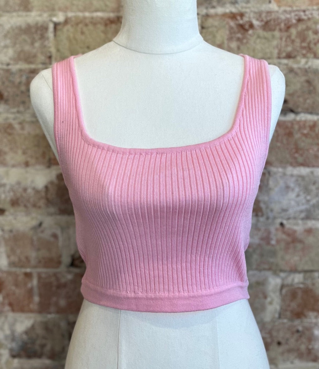 Blaze Noir Knit Crop Top - NEW