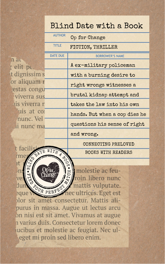 Blind Date with a Book cover with the synopsis label on a brown background