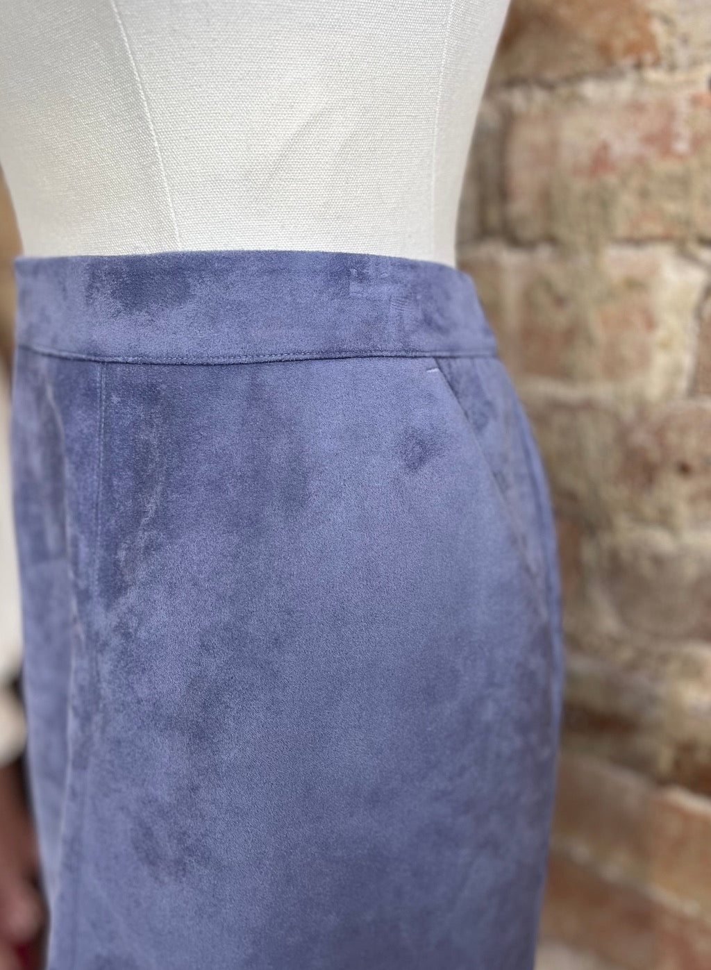 Faux Suede Skirt