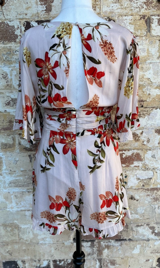 Forever New Floral Playsuit (size 8)