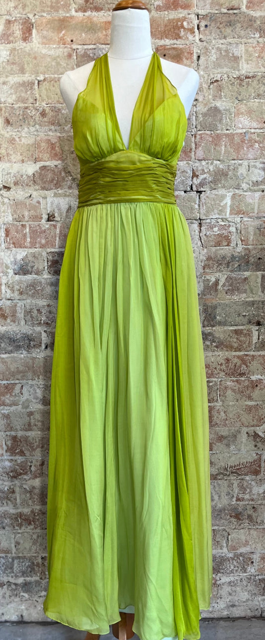 Green Silk Dress