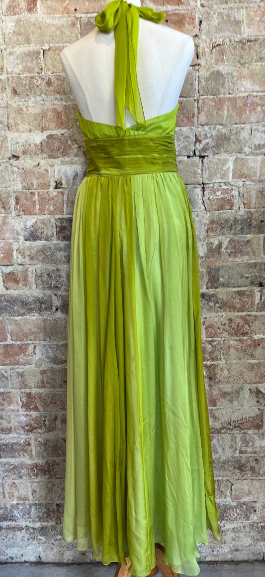 Green Silk Dress