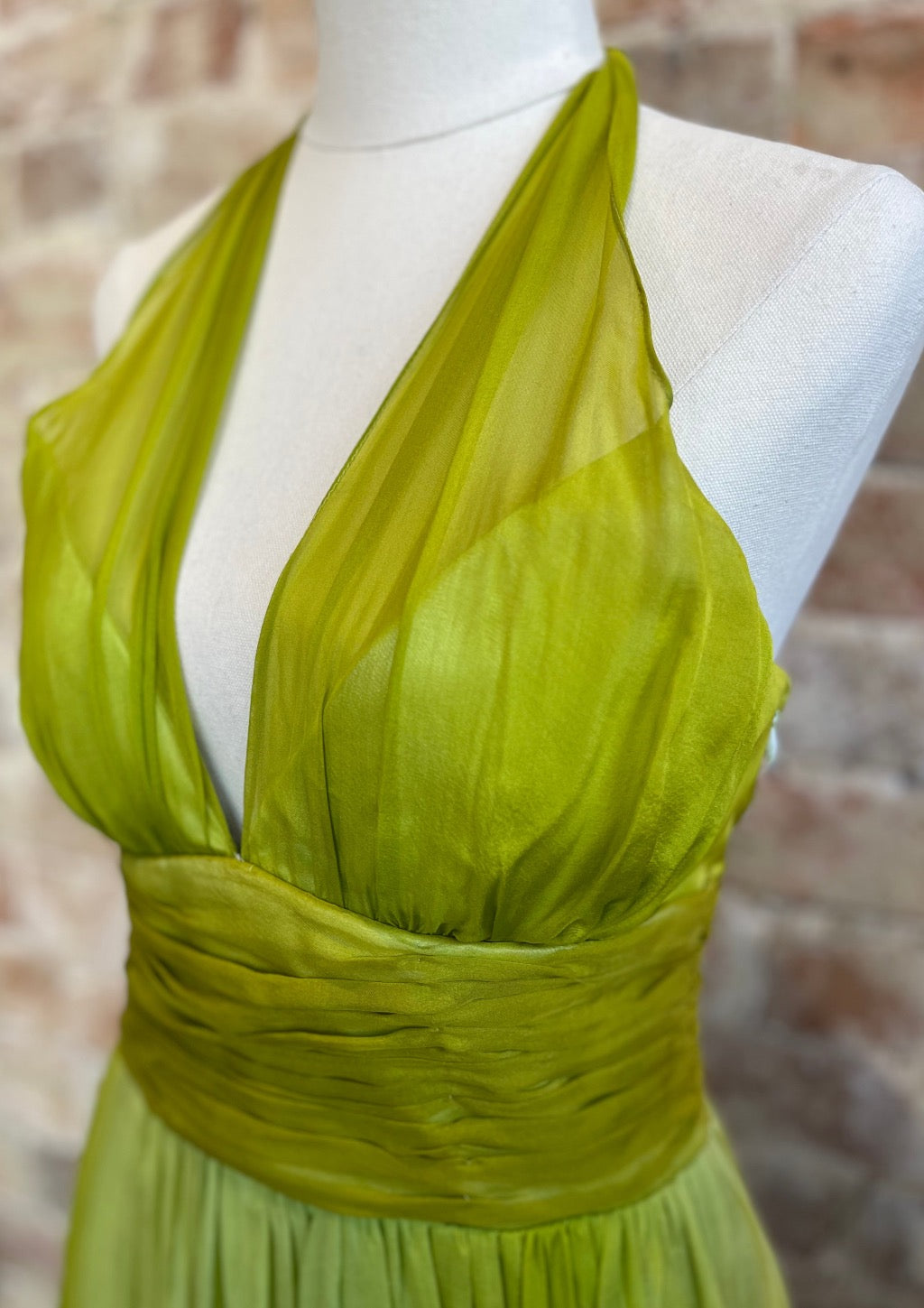 Green Silk Dress