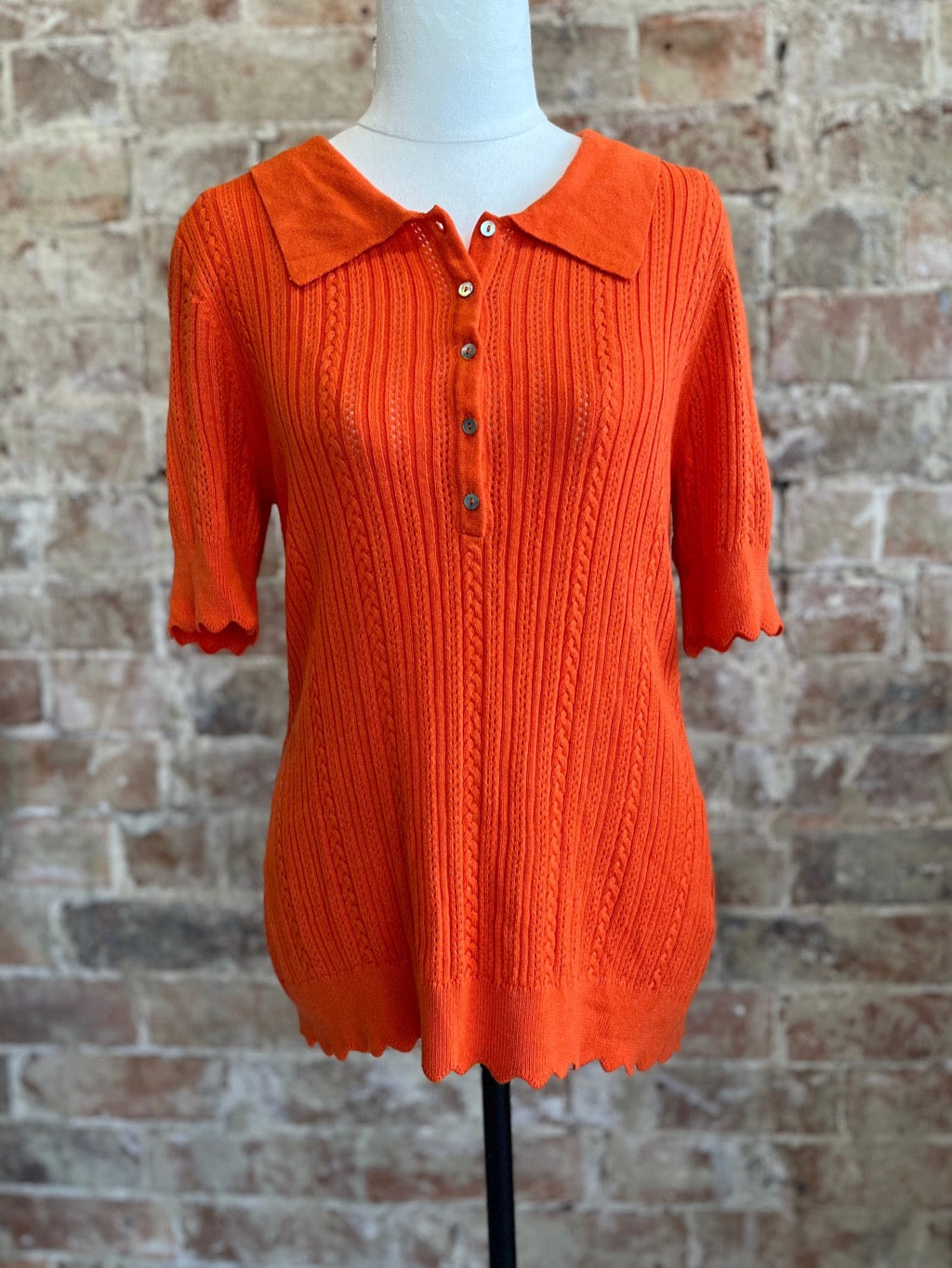 Kaily K Orange Top