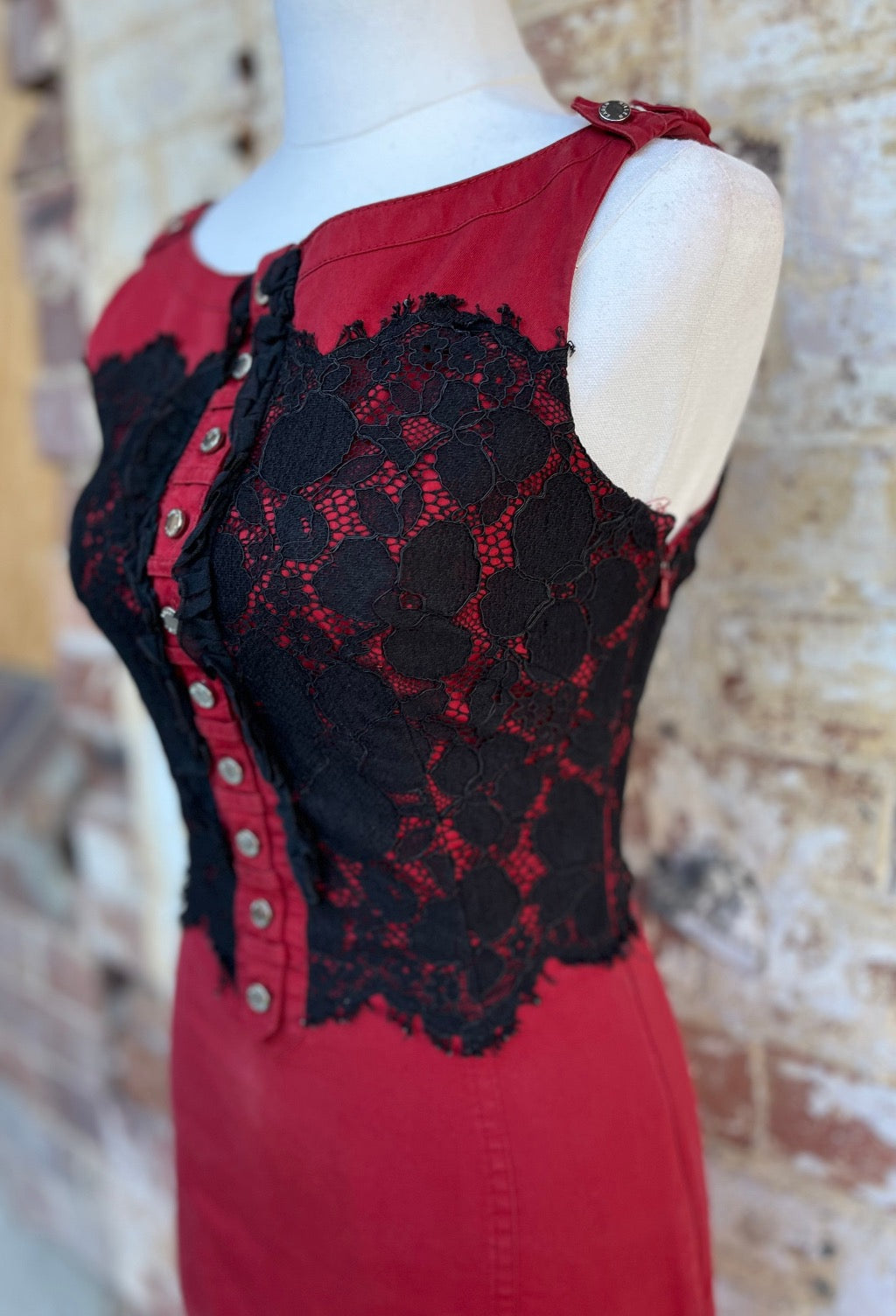 Karen Millen Red Fitted Dress (size UK 8)