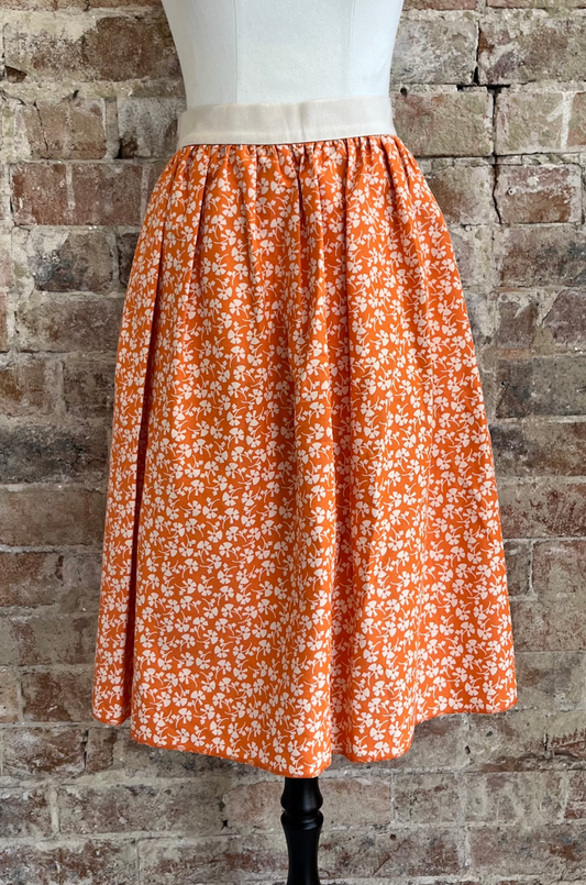 Orla Kiely Orange Daisy Skirt (size UK 10)