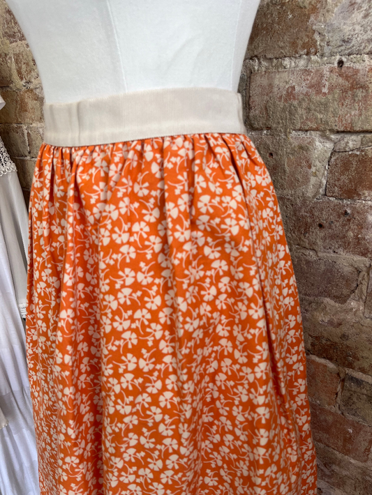 Orla Kiely Orange Daisy Skirt (size UK 10)