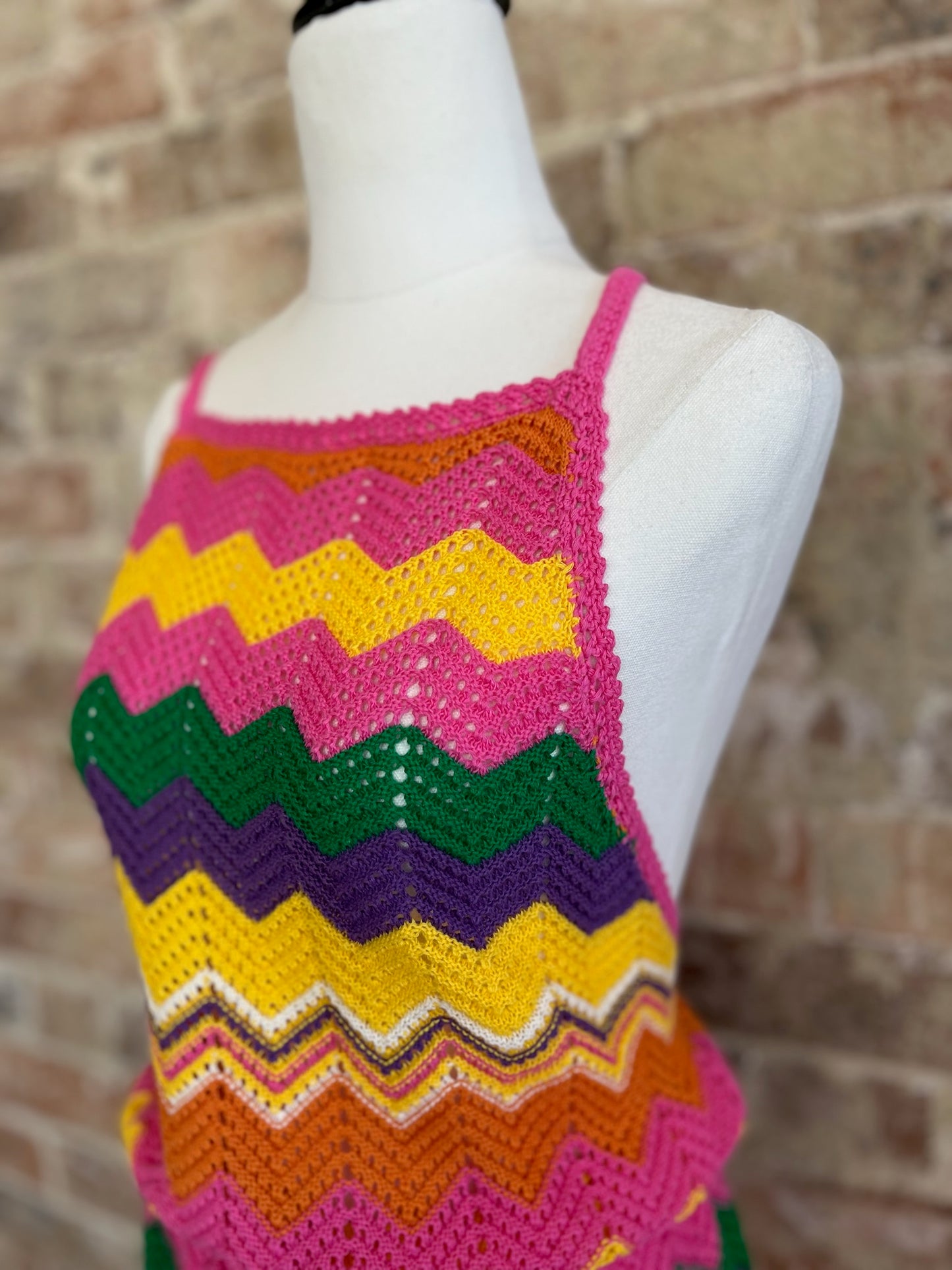SPELL Crochet Playsuit (Size S)