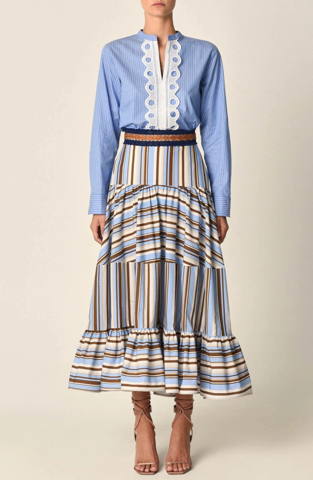 Silvia Tcherassi  Clair Tiered Skirt (size M)