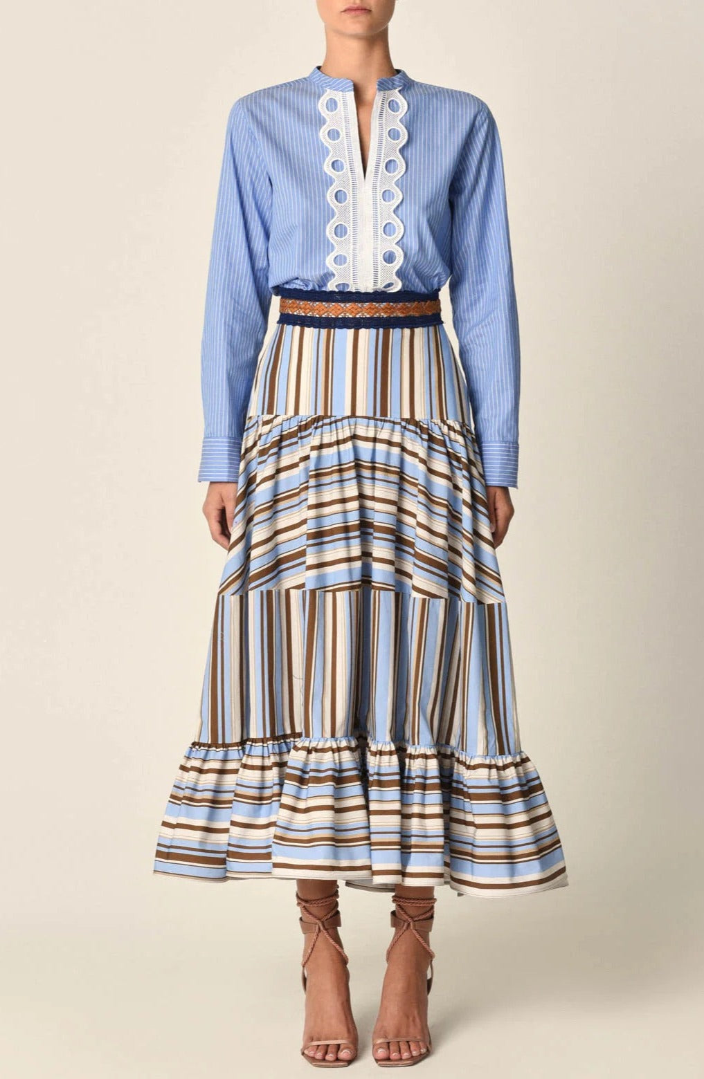 Silvia Tcherassi  Clair Tiered Skirt (size M)