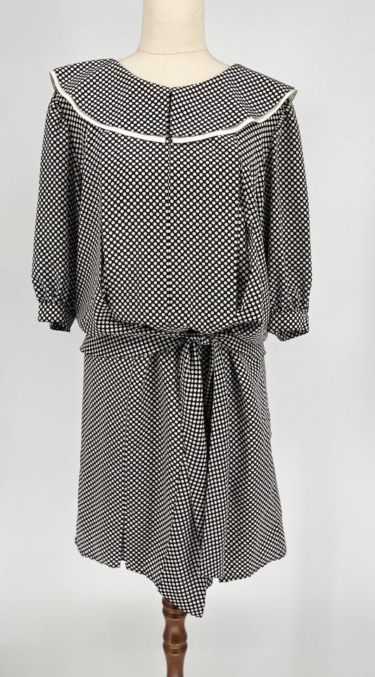 Black and white spotty dress on mannequin