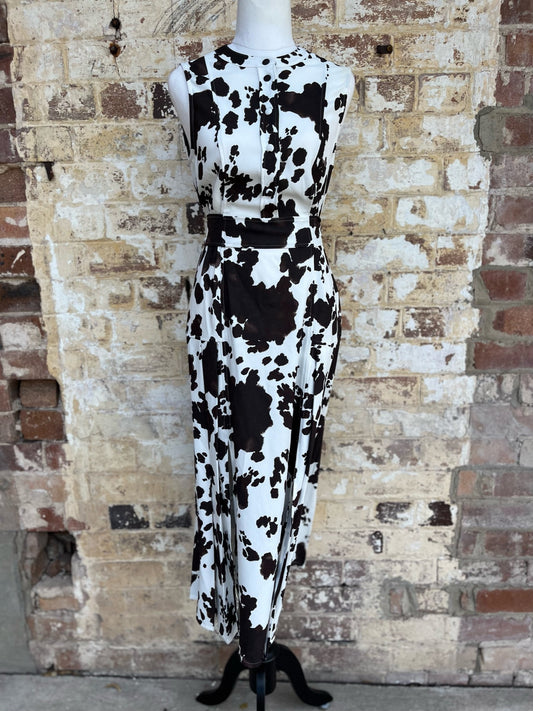 Country Road Cow Print Dress (size 8)