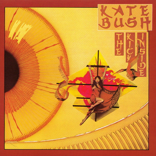 Music CD cover for Kate Bush's 'The Kick Inside' with a stylised Oriental themed design and text.
